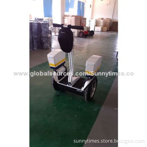 2 Wheels self balance electric chariot scooter, police patrol with CE